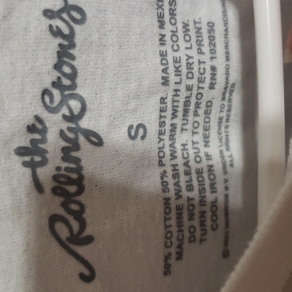 The Rolling Stones White and Red Womens T-Shirt - Picture 3 of 4